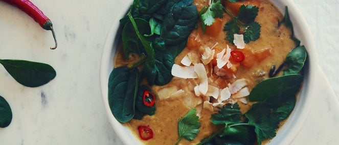 Coconut dahl soup