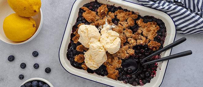 One Bowl Blueberry Crisp 663 x 285