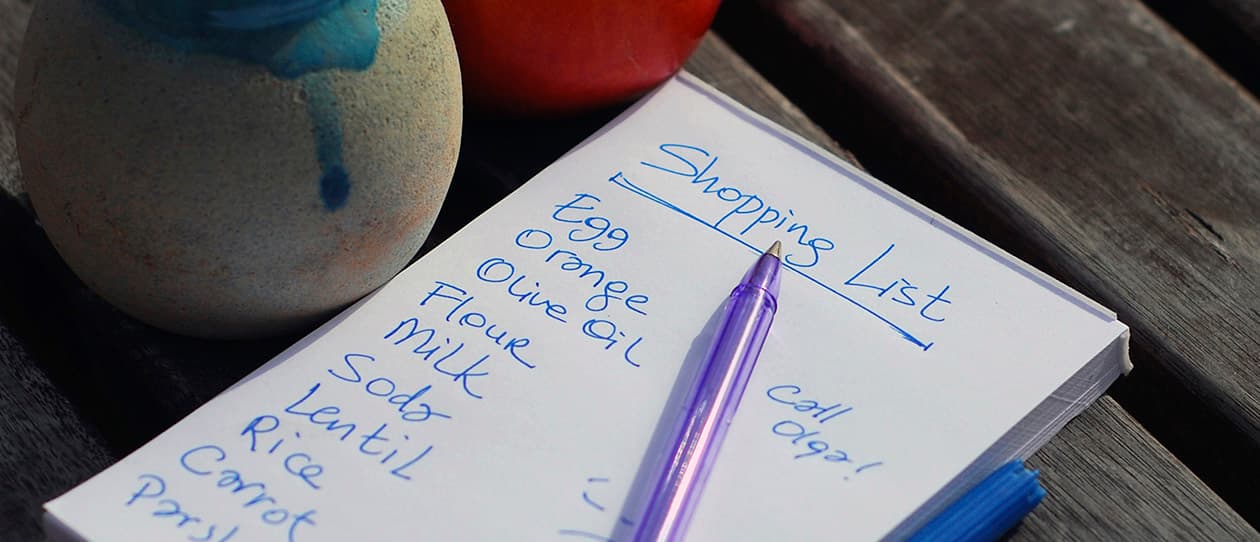 How to make a healthy grocery shopping list 1260x542