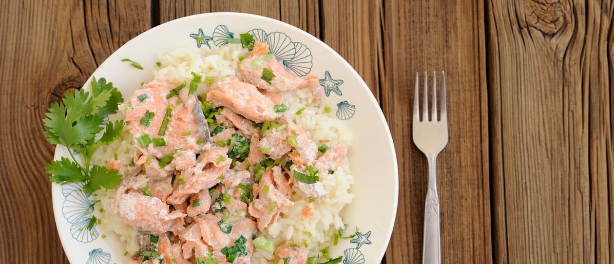 Salmon and lemon risotto