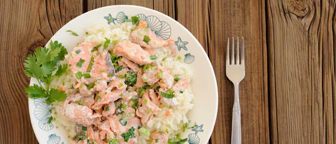 Salmon and lemon risotto