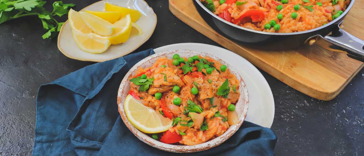 Smoked paprika paella