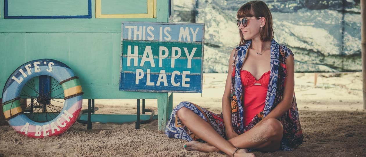 Young woman on the beach
