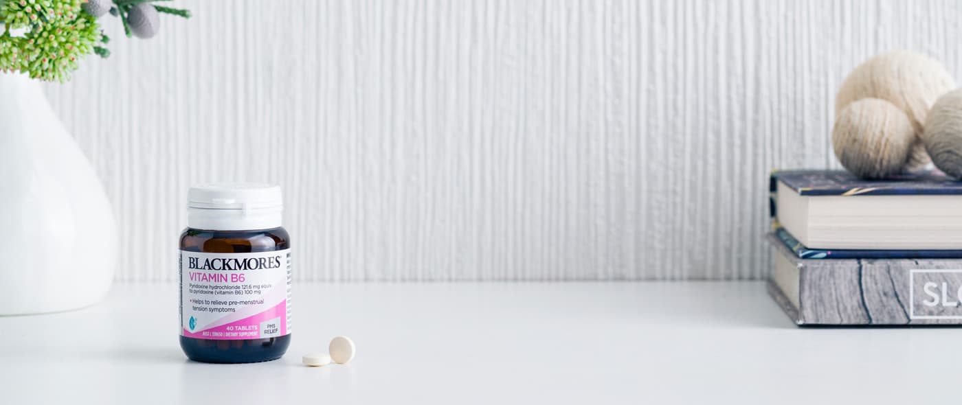 Vitamin B6 for relief of premenstrual symptoms Blackmores