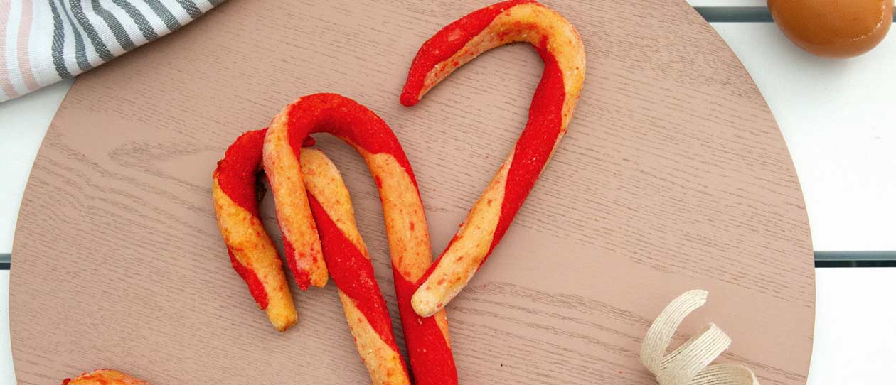Easy and delicious homemade doggy candy cane recipe