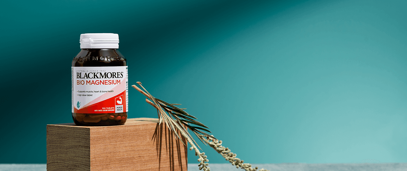 blackmores bio magnesium banner