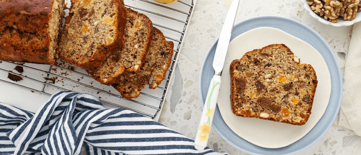 Cafe nut fruit loaf header