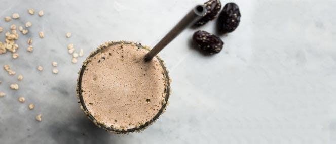 Cacao and coffee morning smoothie
