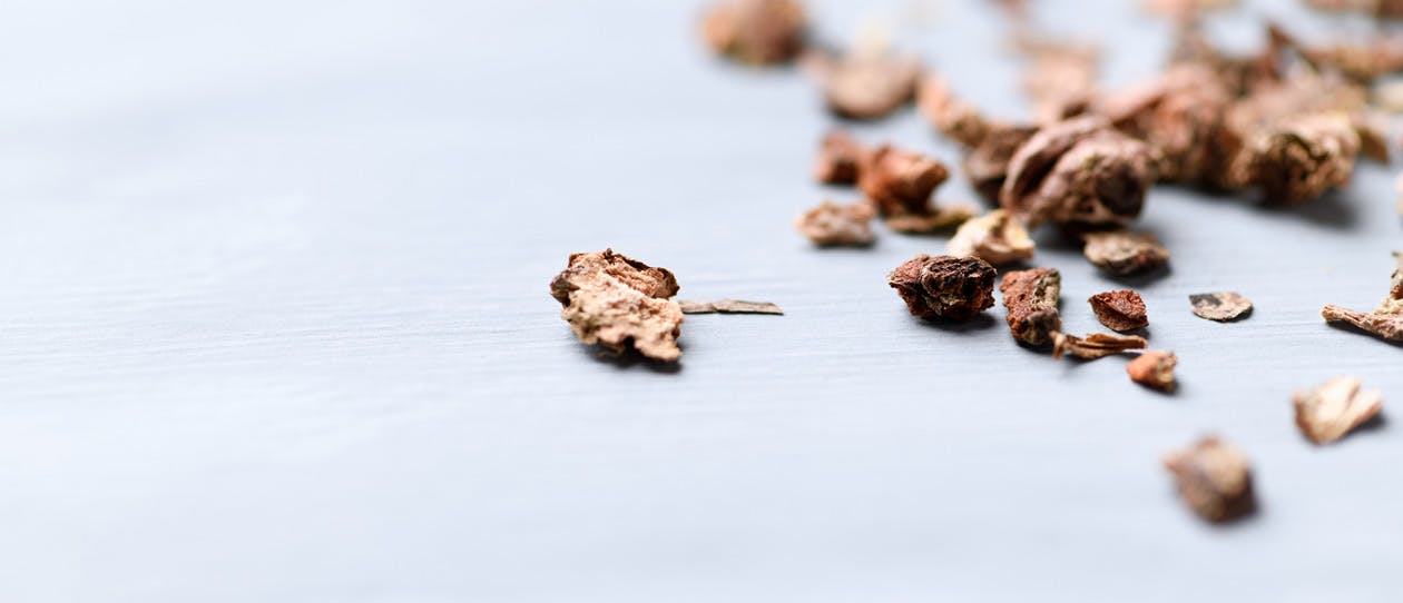 Dried rhodiola root and adaptogen herb used for stress relief and energy