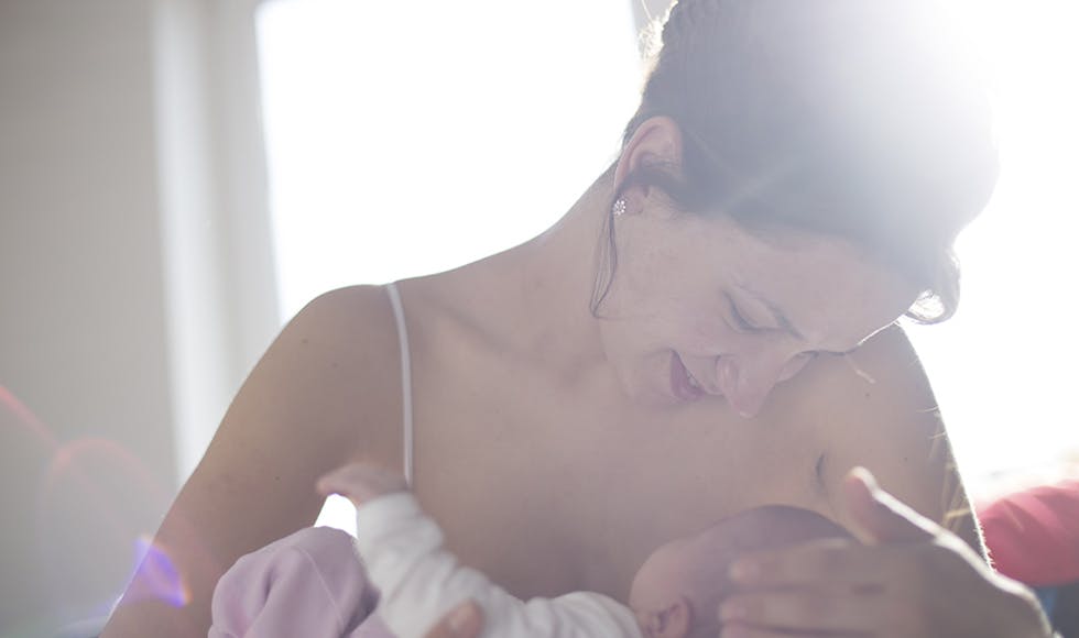 The benefits of breastfeeding thumb